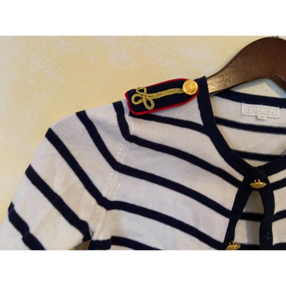 Girls Size 10Y Nicholas & Bears Stripe Cardigan Nautica Sweater - Picture 2 of 3